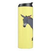 Donkey Cartoon Thermosbecher (Nach links gedreht)