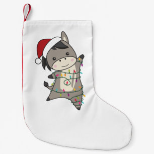 Donkey Christmas Donkeys Winter Animals Adult Clot Kleiner Weihnachtsstrumpf