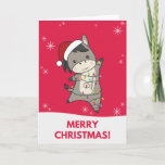 Donkey Christmas Donkeys Winter Animals Card Karte<br><div class="desc">The donkey for Christmas with fairy lights. Funny animals with ohrs and snow to the holidays. Also funny for Christmas in July. Donkeys are sweet animals and perfekt for Christmas.</div>