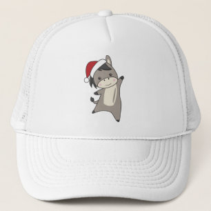 Donkey Christmas Donkeys Winter Animals Truckerkappe