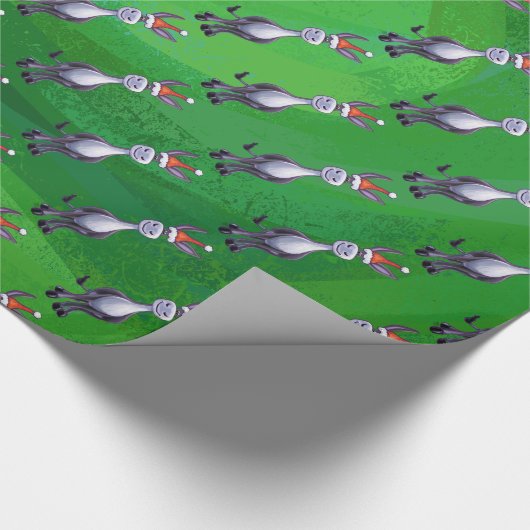 Donkey Christmas Geschenkpapier (Ecke)