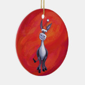 Donkey Christmas Keramik Ornament (Rechts)