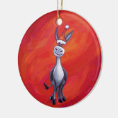 Donkey Christmas Keramik Ornament (Links)