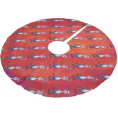 Donkey Christmas Polyester Weihnachtsbaumdecke (Schrägansicht)