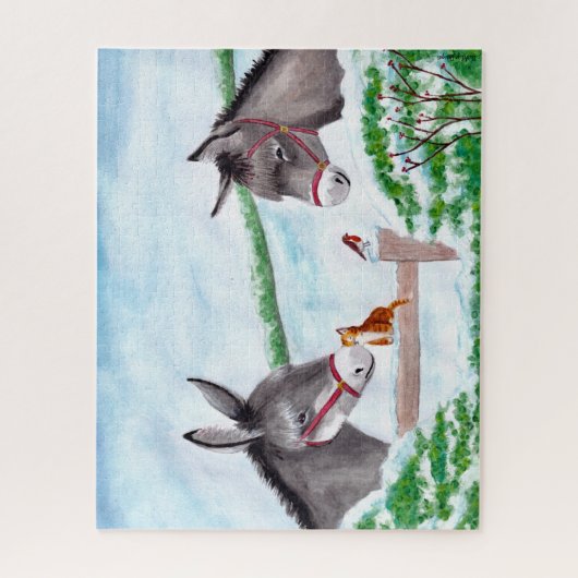 Donkey Christmas Puzzle (Vertikal)