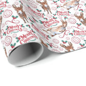 Donkey Christmas Wrapping Paper Geschenkpapier (Rolleneckpunkt)