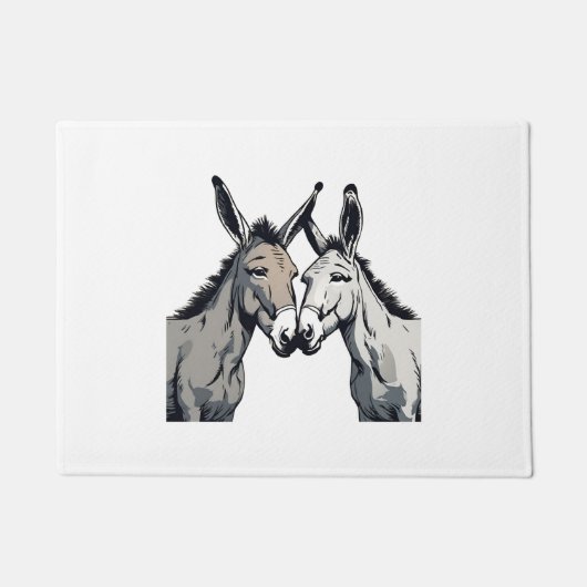 Donkey Couple Fußmatte (Vorderseite)
