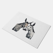 Donkey Couple Fußmatte (Schrägansicht)