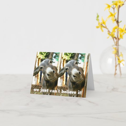 *DONKEY COUPLE IST NUR IN DISBELIEF* 60. GEBURTSTA KARTE (Gelbe Blume)