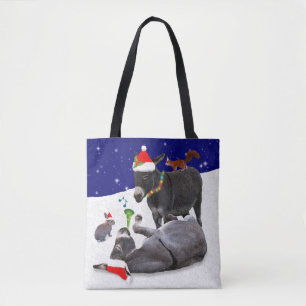 Donkey Daze alle über Print Bag Tasche