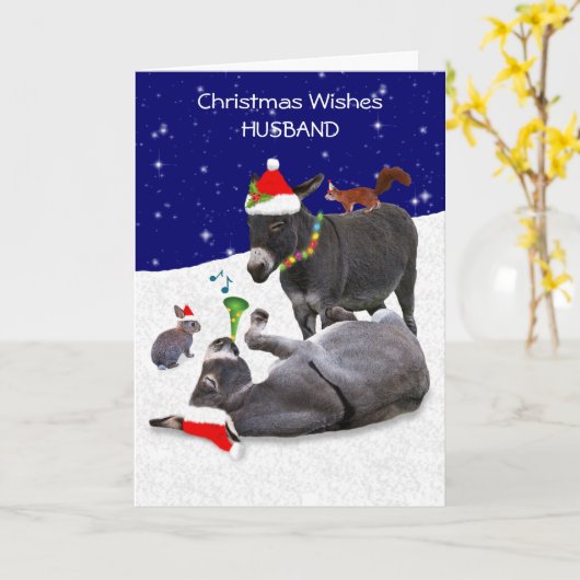 Donkey Daze Card (Ehemann) Karte (Gelbe Blume)