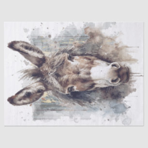 Donkey Decoupage Seidenpapier
