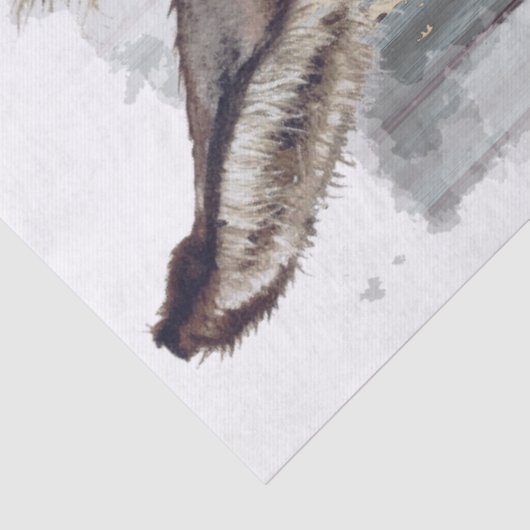 Donkey Decoupage Seidenpapier (Detail)