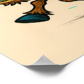 Donkey, der aus einem Ghost-Poster läuft Poster (Ecke)