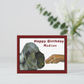 Donkey, der eine Apple-Postkarte isst Postkarte (Stehend Vorderseite)