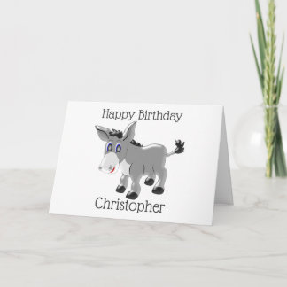 Donkey Design Geburtstag Karte