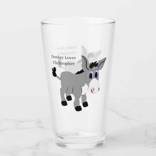 Donkey-Design Glas (Rückseite)