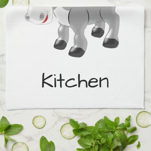 Donkey-Design Küchentuch (Gefaltet)