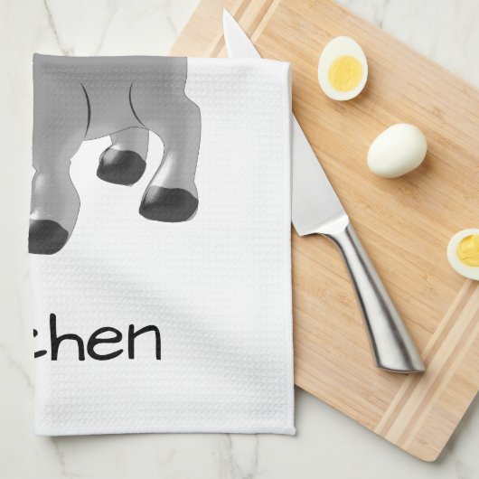 Donkey-Design Küchentuch (Viertel Falte)
