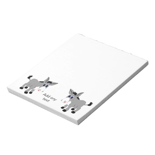 Donkey-Design Notizblock (Rotiert)