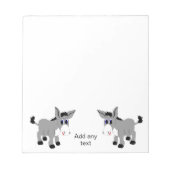Donkey-Design Notizblock (Vorderseite)