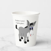 Donkey-Design Pappbecher (Rückseite)