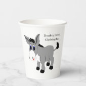 Donkey-Design Pappbecher (Vorderseite)