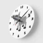 Donkey-Design Runde Wanduhr (Winkel)