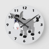 Donkey Design Runde Wanduhr (Vorderseite)
