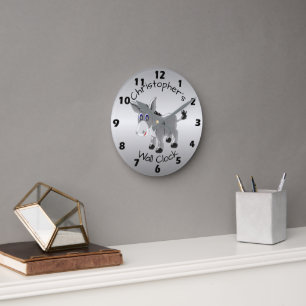 Donkey-Design Runde Wanduhr