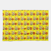 Donkey Dog Floral Kitchen Handtuch (Horizontal)