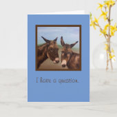 Donkey Double Karte (Gelbe Blume)