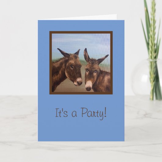 Donkey Double Karte (Vorderseite)