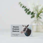 Donkey Farrier Business Card Visitenkarte (Stehend Vorderseite)