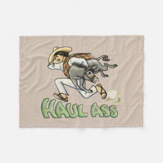 Donkey Fleece Blanket (Vorderseite (Horizontal))