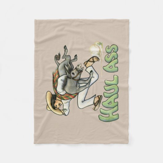 Donkey Fleece Blanket (Vorderseite)