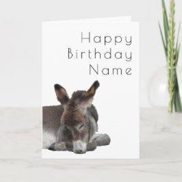 Donkey Foal Deko Birthday Karte
