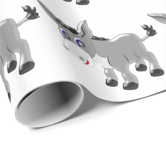 Donkey Geschenkpapier (Rolleneckpunkt)