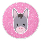 Donkey Glitzer Keramikknauf (Vorderseite)