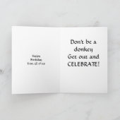 DONKEY GROUP BIRTHDAY WISHES KARTE (Innenseite)