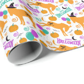 Donkey Halloween Geschenkpapier (Rolleneckpunkt)
