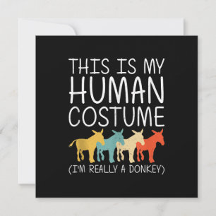 Donkey Halloween Human Costume Funny Donkey Item Feiertagskarte