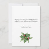 Donkey Happy Holidays Weihnachtskarte (Rückseite)