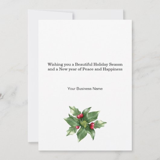 Donkey Happy Holidays Weihnachtskarte (Rückseite)