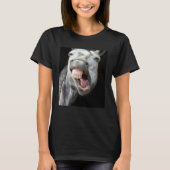Donkey Horse Face Showing Off Cute and Face Anima T-Shirt (Vorderseite)