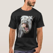 Donkey Horse Face Showing Off Cute and Face Anima T-Shirt (Vorderseite)