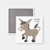 Donkey-Illustrationsmagnet Magnet (Vorderseite/Rückseite)