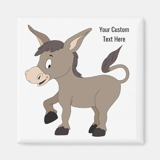 Donkey-Illustrationsmagnet Magnet (Vorne)