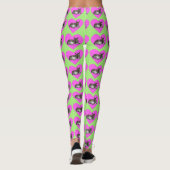 Donkey in rosa Herz Leggings (Rückseite)