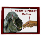 Donkey isst eine große Geschenktasche für Apple Geschenktüte (Rückseite)